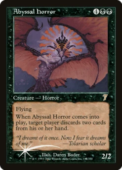 Wizards Of The Coast Abyssal Horror - Seventh Edition Foil