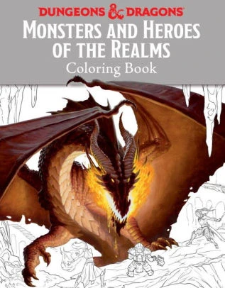 Wizards Of The Coast Dungeons & Dragons - Monsters And Heroes Of The Realms Coloring Book 3 Wizards Of The Coast Dungeons & Dragons - Monsters And Heroes Of The Realms Coloring Book