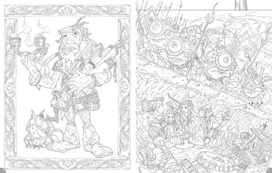 Wizards Of The Coast Dungeons & Dragons - Monsters And Heroes Of The Realms Coloring Book 4 Wizards Of The Coast Dungeons & Dragons - Monsters And Heroes Of The Realms Coloring Book - Image 2