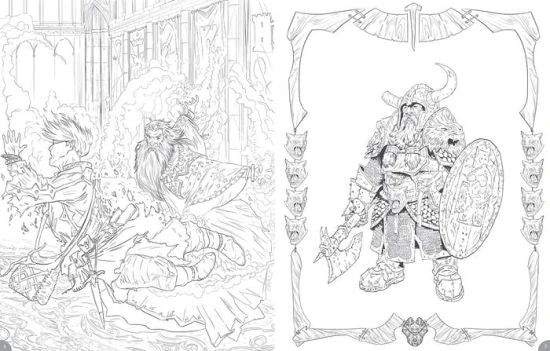 Wizards Of The Coast Dungeons & Dragons - Monsters And Heroes Of The Realms Coloring Book 5 Wizards Of The Coast Dungeons & Dragons - Monsters And Heroes Of The Realms Coloring Book - Image 3
