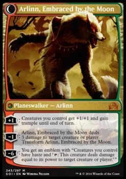 Wizards Of The Coast Magic: Shadows Over Innistrad 243: Arlinn Kord/ Arlinn, Embraced By The Moon -Wizards Of The Coast Arlinn Embraced by the Moon