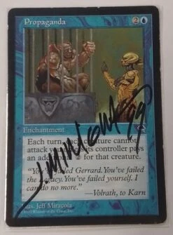 Wizards Of The Coast Magic: Tempest 080: Propaganda (SIGNED)