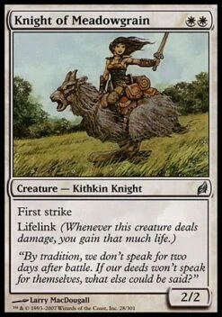 Wizards Of The Coast Magic: Lorwyn 028: Knight Of Meadowgrain