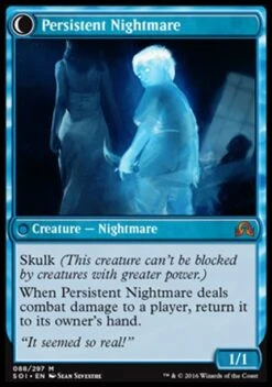 Wizards Of The Coast Magic: Shadows Over Innistrad 088: Startled Awake/ Persistent Nightmare -Wizards Of The Coast Persistent Nightmare