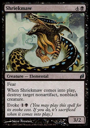 Wizards Of The Coast Magic: Lorwyn 139: Shriekmaw - Foil 3 Wizards Of The Coast Magic: Lorwyn 139: Shriekmaw - Foil