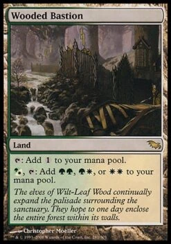 Wizards Of The Coast Magic: Shadowmoor 281: Wooded Bastion