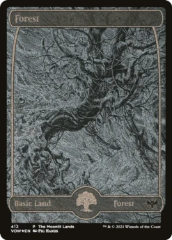 Wizards Of The Coast Forest (VOW-412) - Innistrad: Crimson Vow Etched Foil