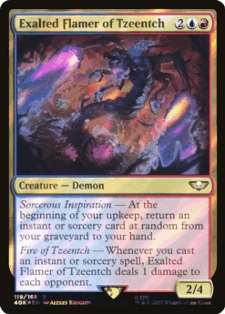Wizards Of The Coast Exalted Flamer Of Tzeentch (40K-119★) - Warhammer 40,000 Commander Foil