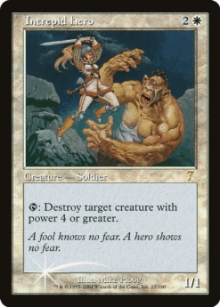 Wizards Of The Coast Intrepid Hero - Seventh Edition Foil