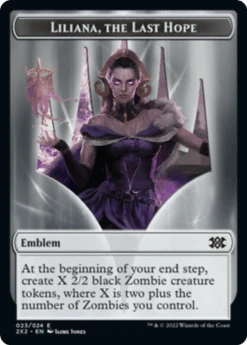 Wizards Of The Coast Liliana, The Last Hope Emblem - Double Masters 2022 Tokens Foil