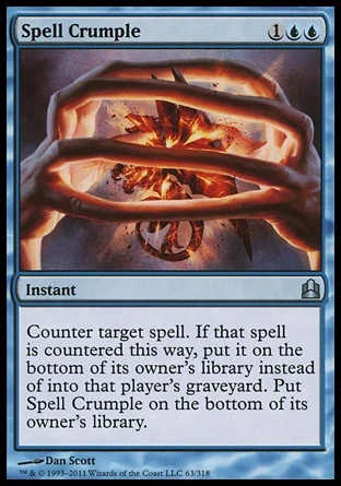 Wizards Of The Coast Magic: Commander 063: Spell Crumple 3 Wizards Of The Coast Magic: Commander 063: Spell Crumple