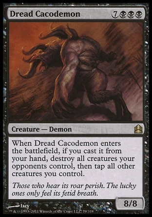Wizards Of The Coast Magic: Commander 079: Dread Cacodemon 3 Wizards Of The Coast Magic: Commander 079: Dread Cacodemon
