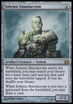 Wizards Of The Coast Magic: Commander 262: Solemn Simulacrum