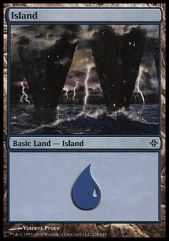 Wizards Of The Coast Magic: Rise Of The Eldrazi 235: Island 235 - Foil