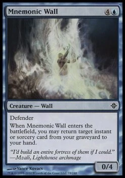 Wizards Of The Coast Magic: Rise Of The Eldrazi 078: Mnemonic Wall - Foil