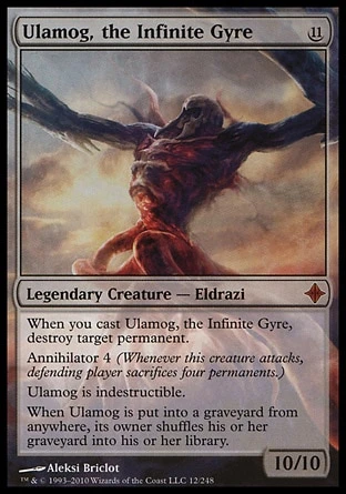 Wizards Of The Coast Magic: Rise Of The Eldrazi 012: Ulamog, The Infinite Gyre 3 Wizards Of The Coast Magic: Rise Of The Eldrazi 012: Ulamog, The Infinite Gyre