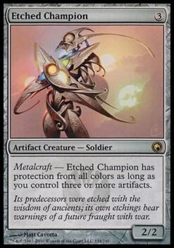 Wizards Of The Coast Magic: Scars Of Mirrodin 154: Etched Champion