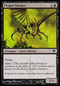 Wizards Of The Coast Magic: Scars Of Mirrodin 075: Plague Stinger - Foil