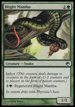 Wizards Of The Coast Magic: Scars Of Mirrodin 112: Blight Mamba - Foil