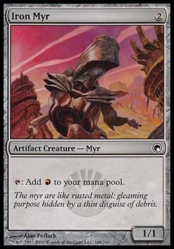 Wizards Of The Coast Magic: Scars Of Mirrodin 168: Iron Myr - Foil