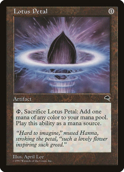 Wizards Of The Coast Magic: Tempest 294: Lotus Petal 3 Wizards Of The Coast Magic: Tempest 294: Lotus Petal