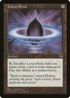Wizards Of The Coast Magic: Tempest 294: Lotus Petal [PLAYED]